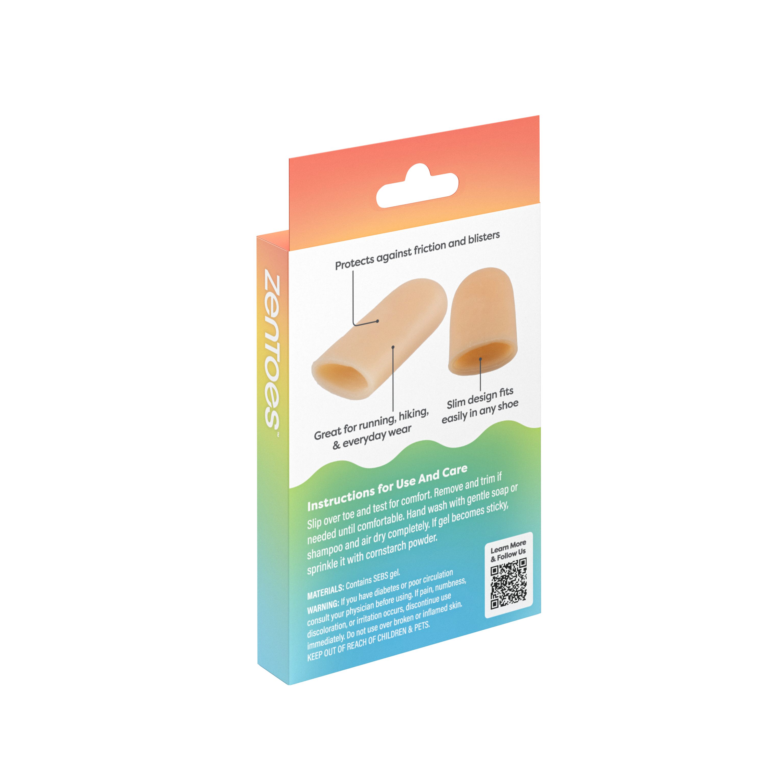 Gel Toe Protector Caps, Beige - 2 Pack for wholesale on Faire2