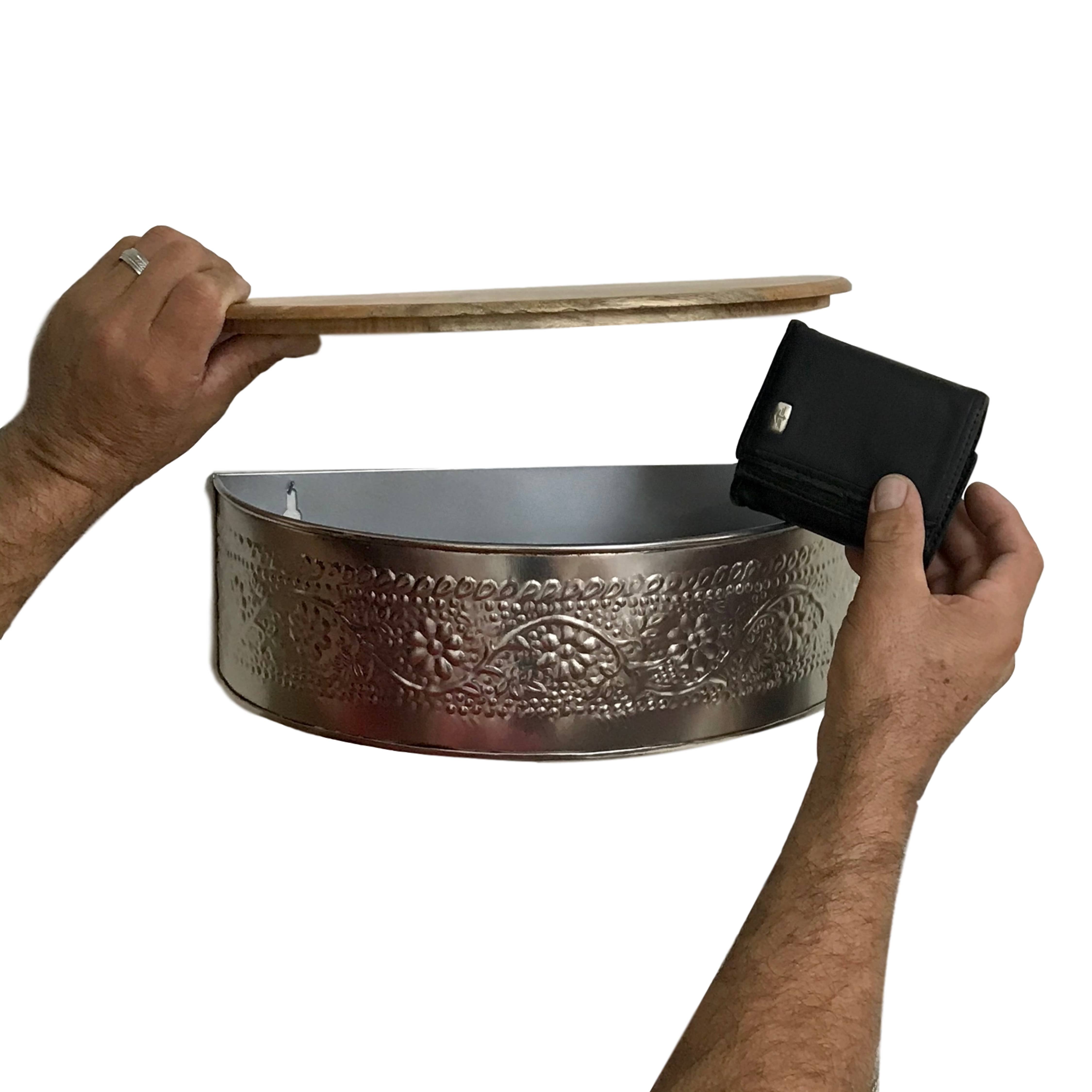 Wilco Home – Engroshandel Væghylde – Sæt/2 Skjult Rum Præget Floating Wall Hylder3