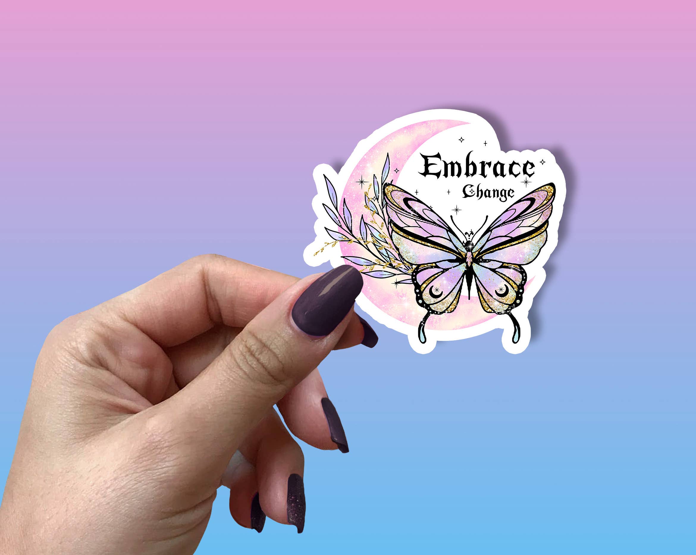 London Luxury Candles - Vendita all'ingrosso Adesivo - Adesivo in vinile metafisico Embrace Change1