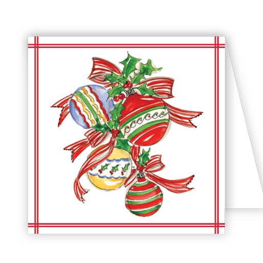 Carte de boîtier ornements peints à la main pour la vente par RosanneBeck Collections