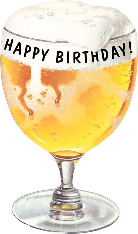 Found Image Press - Wholesale Stationery/Notecard Set - Greeting Card HB-409 Happy Birthday Beer0