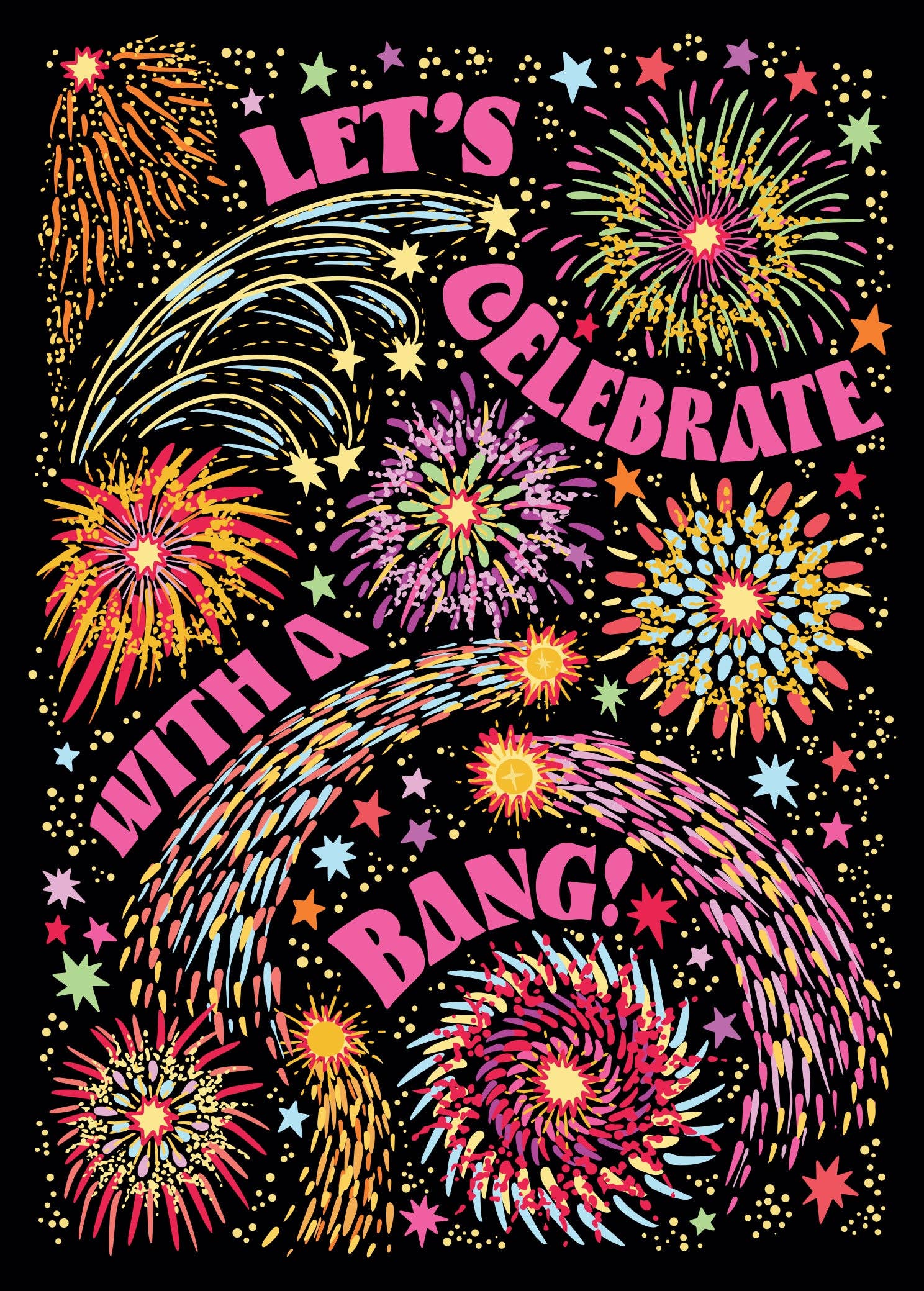 Cath Tate Cards - Wholesale Congratulations Card - FIREWORKS1