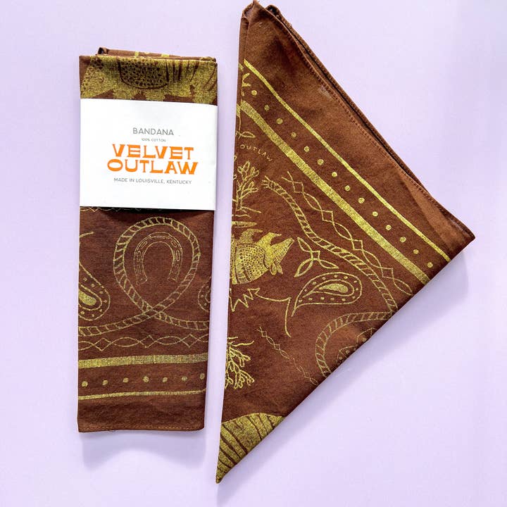 Velvet Outlaw - Wholesale Bandana - Unisex - Armadillo Cotton Bandana - Multiple Colors5