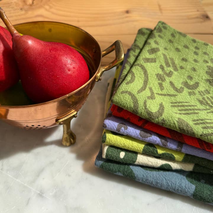 Jenny Pennywood - Wholesale Tea Towel - Textured Tea Towel - Celeste - Grass - Natural2