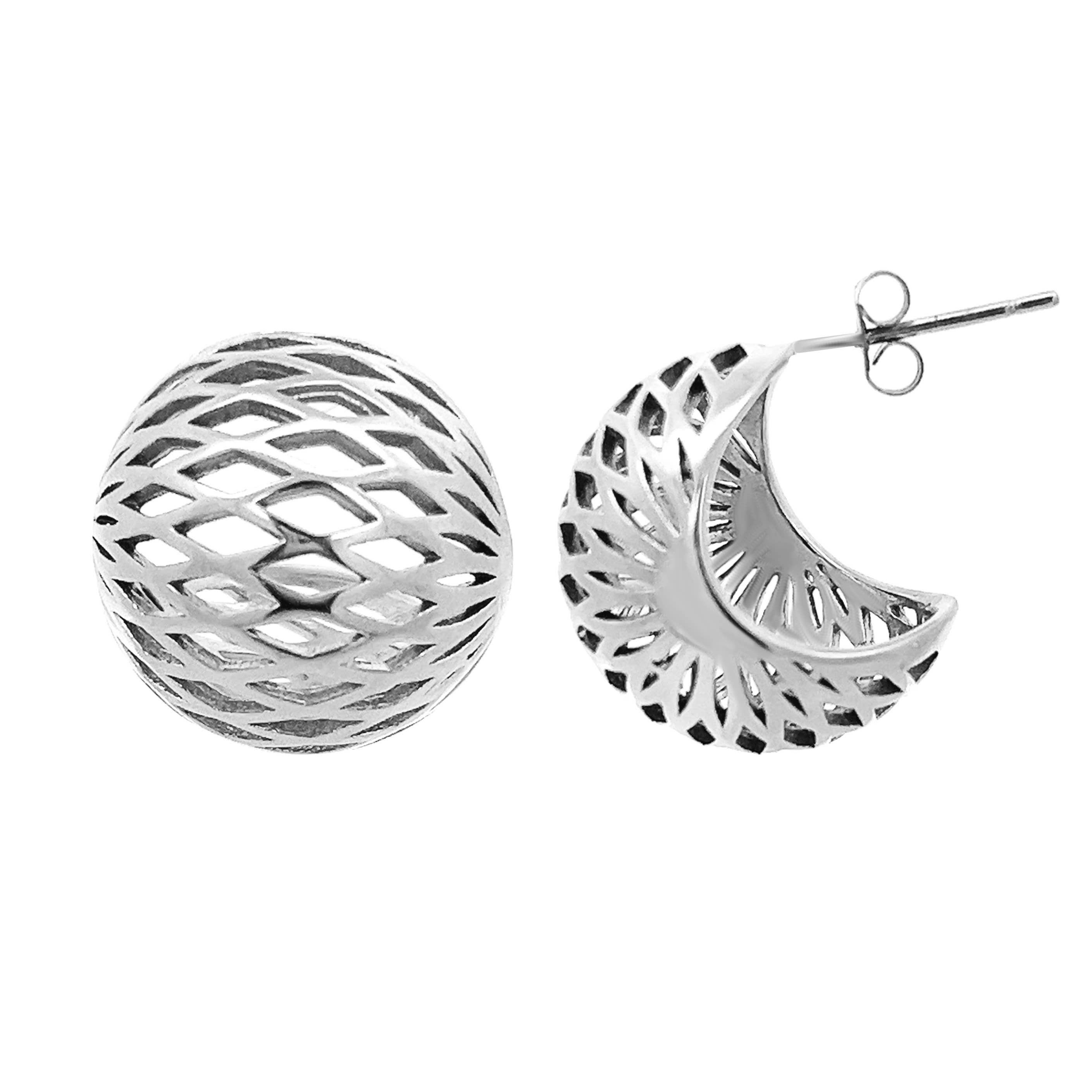 AMORINO SRL - Venta al por mayor Pendientes de botón/aretes de poste - Pendiente Hemisferio - JN2368F2171