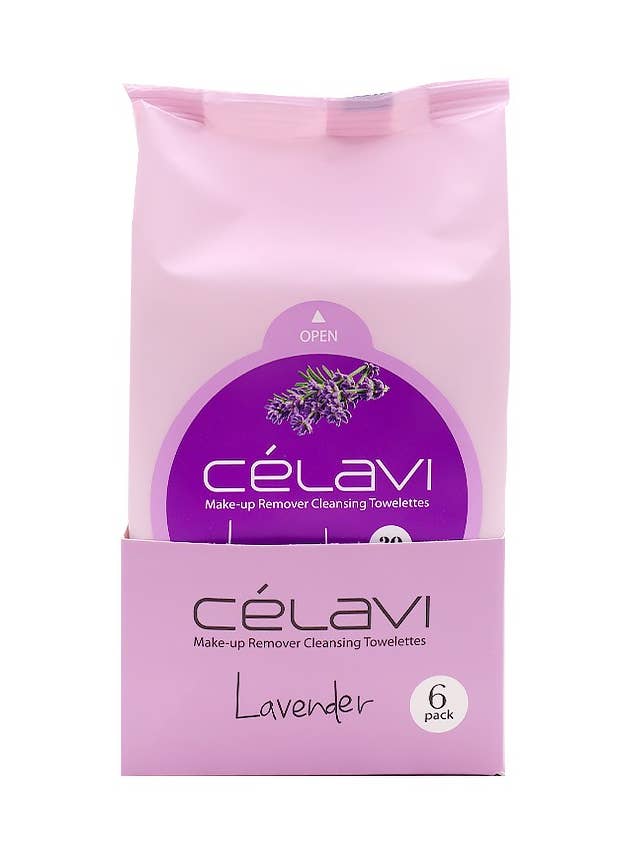 Celavi MT019z Lavender Make-up Removing Cleansing Towelettes for wholesale by PINEAPPLE Beauty