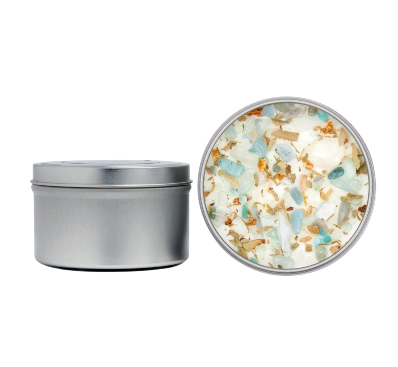 New Moon Beginnings - Wholesale Jar/Filled Candle - Mystical & Magical Candles, Spiritual Candle, Crystal Candle0