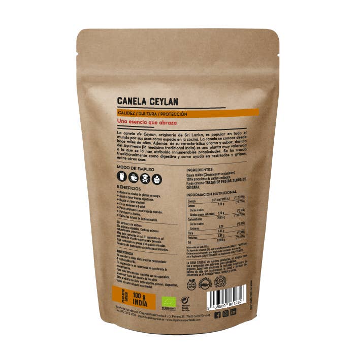 Orgánica Superfoods SL - Wholesale Protein/Superfood Powder - Organic ground cinnamon - 100g1