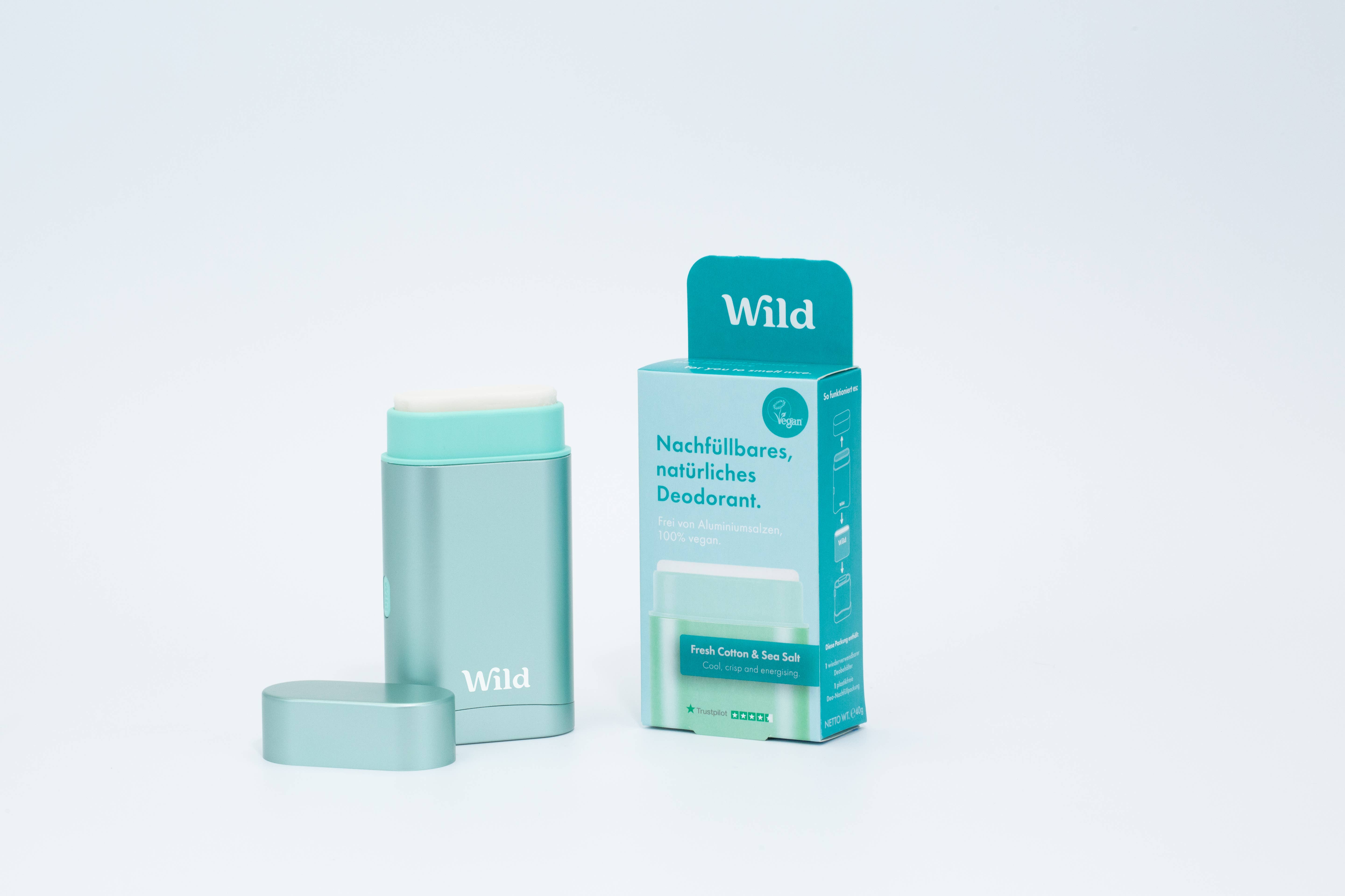 Wild – wholesale Deodorant – Unisex – Deo DE Aqua/Fresh Cotton (8 Pack)1