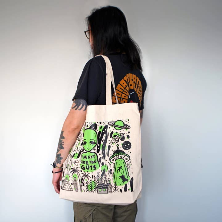 Stuntin Goods - Wholesale Tote Bag - Unisex - Aliens Exist Tote Bag