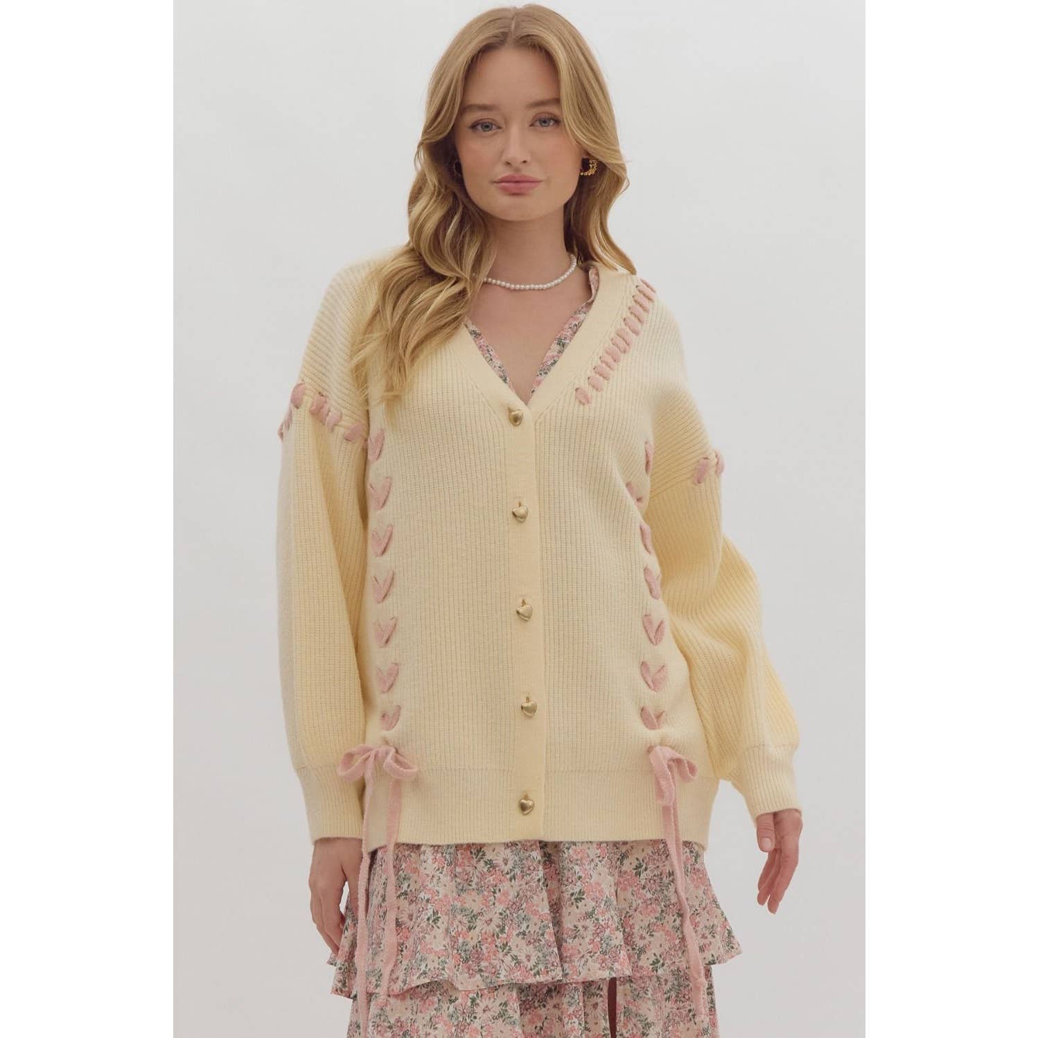 STYLE USA – wholesale Cardigan – Women’s – Ribbed drop shoulder button down cardigan7