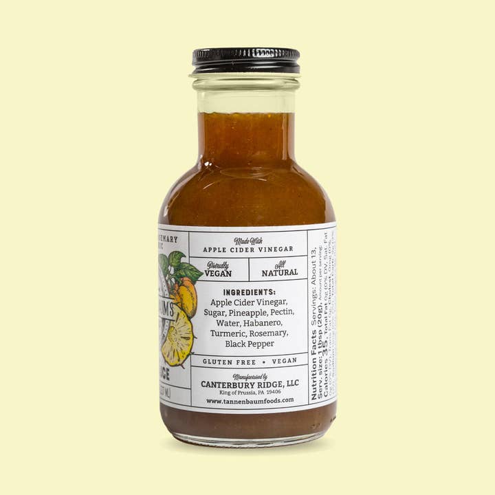 Tannenbaum Foods - Wholesale Pikante saus - Botanische hete saus van ananas, rozemarijn en kurkuma4