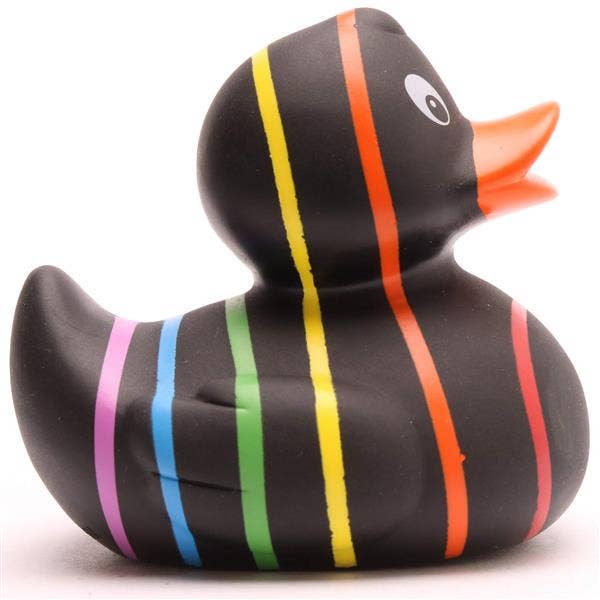 Duckshop - Wholesale Bath Toy - Baby - Rainbow rubber duck (black) - rubber duck1