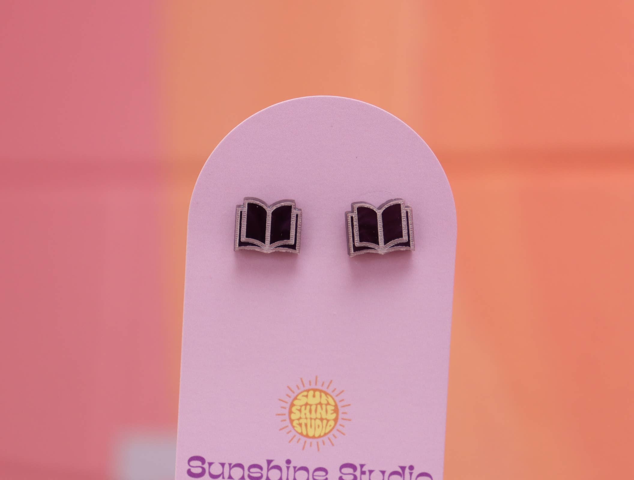 Sunshine Studio - Wholesale Stud/Post Earrings - Open Book Tiny Stud Earrings1
