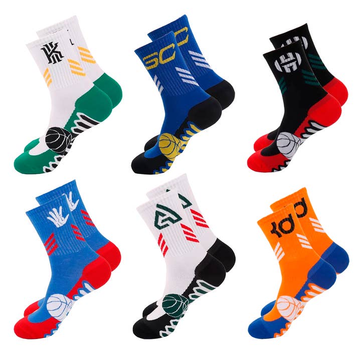 Ivedin - Wholesale Socks - Unisex - Pack of Technical Sports Socks NBA Kids One Size16