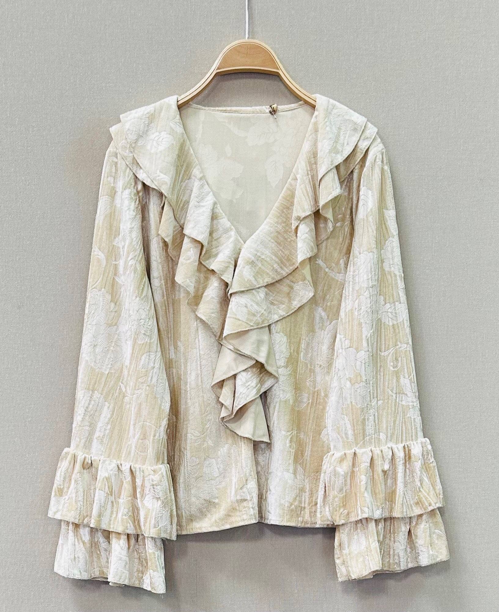 SWEET MAGIC MODA Y COMPLEMENTOS - Wholesale Blouse - Women's - V-NECK BLOUSE WITH PLEATS4