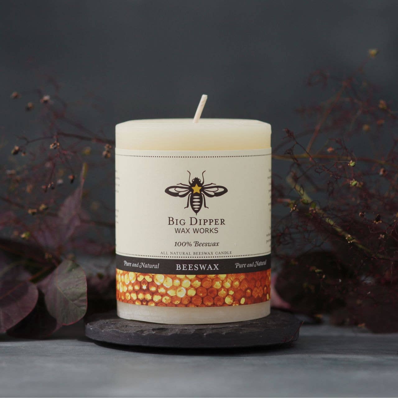 Big Dipper Wax Works - Wholesale Pillar Candle - Pillar Candles – 100% Pure Beeswax – Multiple Sizes & Colors8