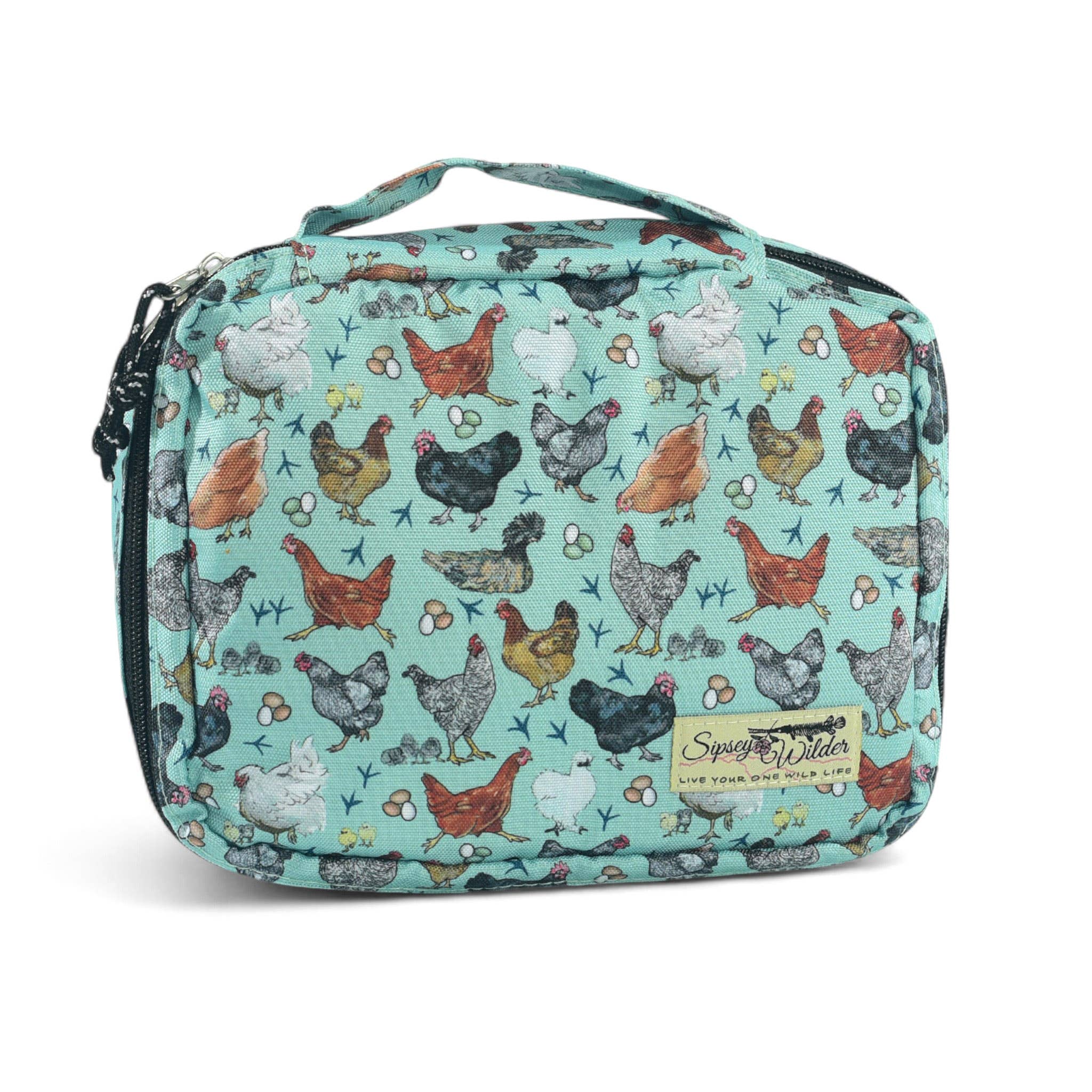Sipsey Wilder - Wholesale Toiletry Bag - Women's - Hen Party (Chickens) Travel Organizer Case 7
