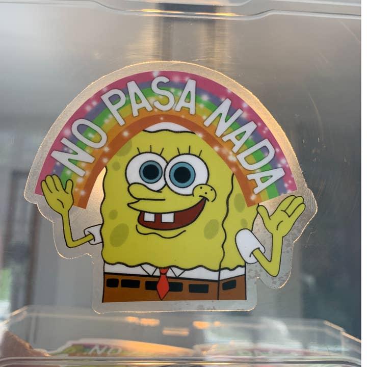 Kalaka Tx – Adesivo por atacado – Etiqueta Bob Sticker Limpa NO PASA NADA1