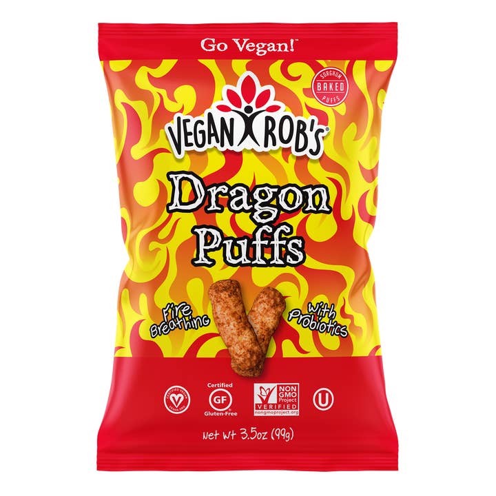 Vegan Robs - Wholesale Puffed Snack - Dragon Puffs (3.5oz)