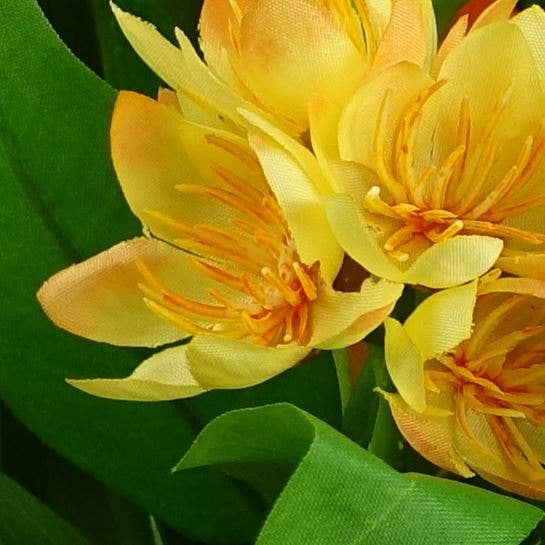 Leaf Design UK LTD - Wholesale Artificial Flowers - Leaf Design 18cm Artificial Freesia Plant Yellow Flowering