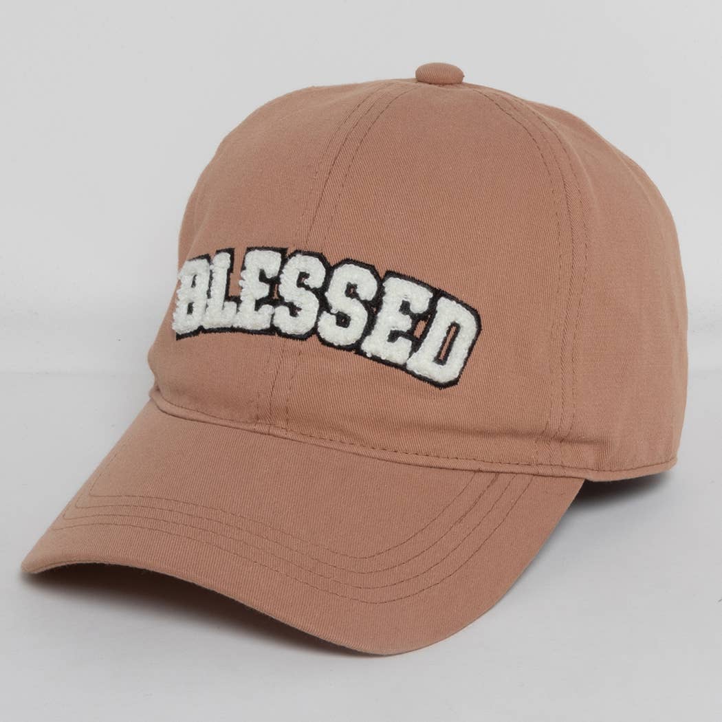 Fashion City - Wholesale Baseball Cap - Women's - 3D BLESSED Embroidered Patch Cotton Baseball Cap12