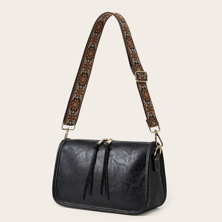 Wholesalesir - Wholesale Crossbody Bag - Women's - Bohemian Wide Shoulder Strap Crossbody Bag