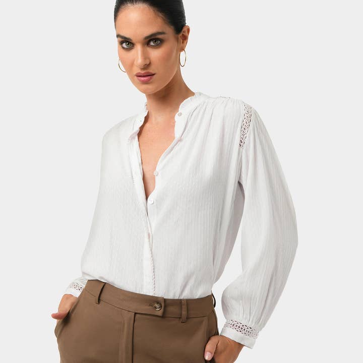 Forcast Women's Giorga Lace Trim Blouse and other Purchase Wholesale lace trim australia. Free Returns & Net 60 Terms on Faire trending on Faire.