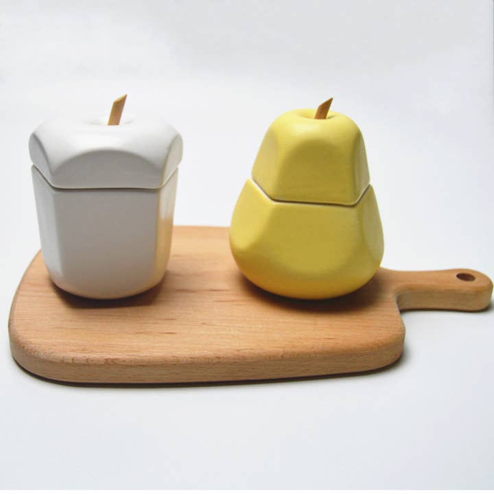 Birnen-Gewürzbehälter 2 Set für den Großhandel von S Art Studio