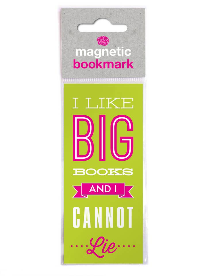 Funny Magnetic Bookmark - I Like Big Books for wholesale by Brainbox Candy