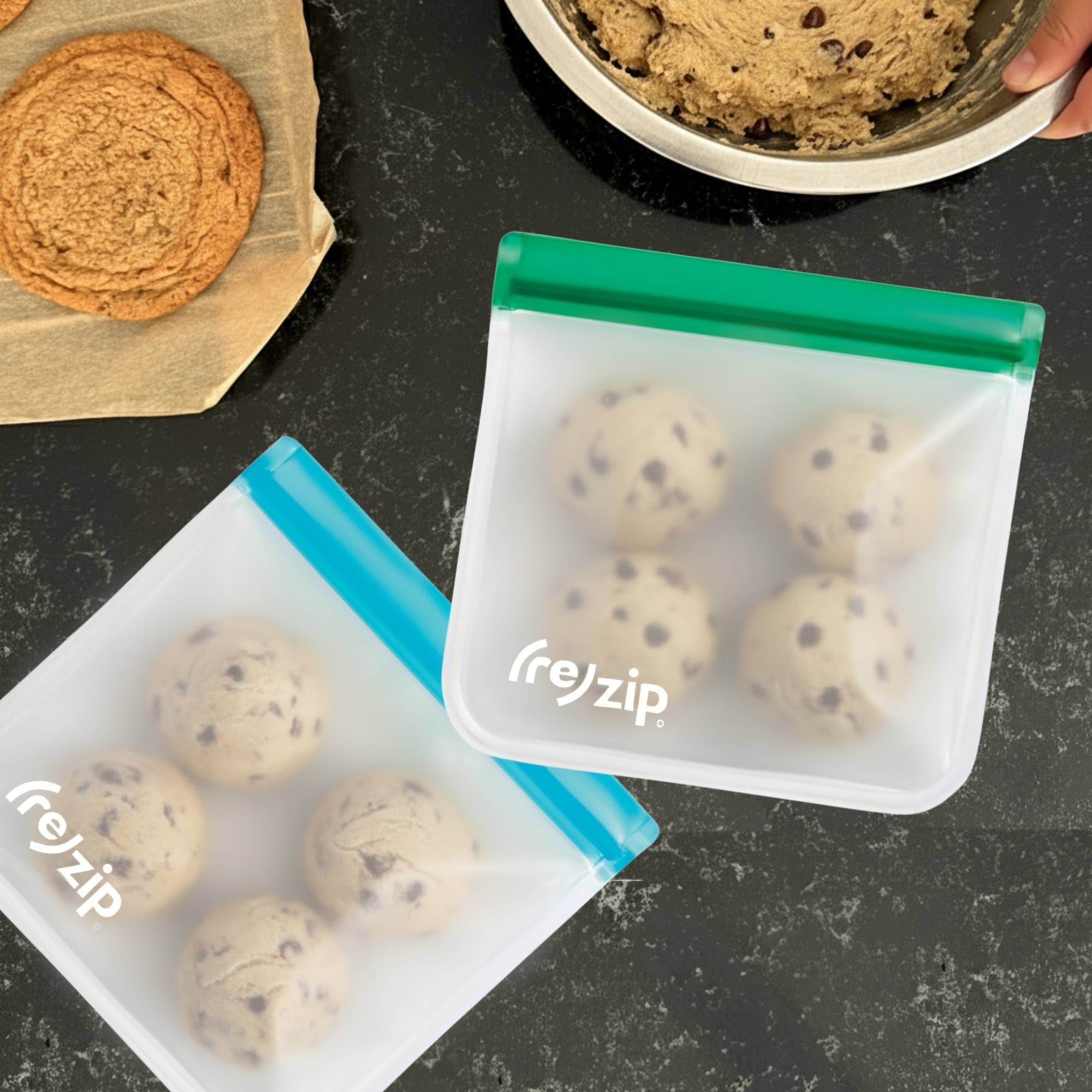 Rezip Co. - Wholesale Lunch Bag/Box - Reusable Flat Sandwich Bags - 2 Pack4