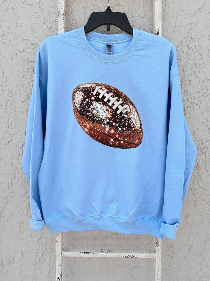 Fußball-Sweatshirt mit Pailletten für den Großhandel von Signs By Aprils LLC