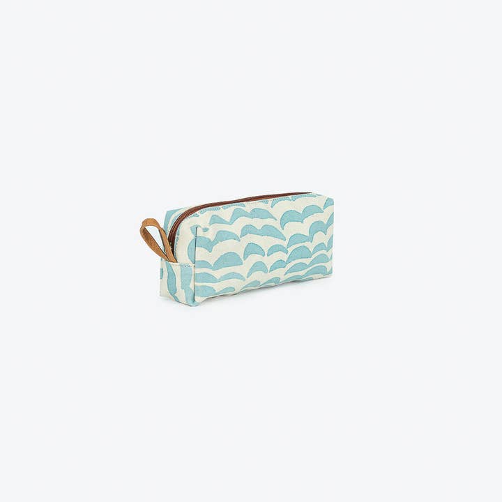 JOYN - Wholesale Pencil Case/Pouch - Utility Pouch in Blue Wave Print