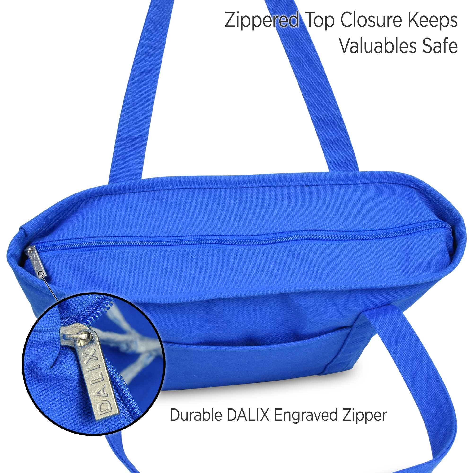 Dalix – wholesale Tote bag – Women's – DALIX 20" Solid Color Cotton Canvas Shopping Tote Bag37