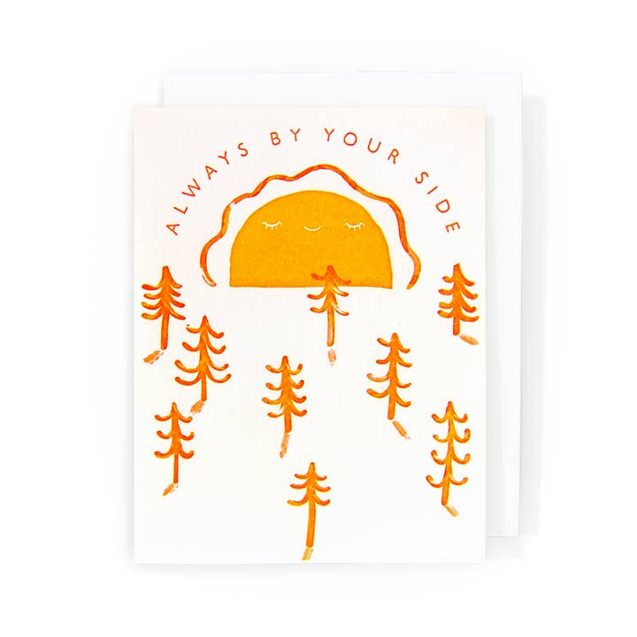 Always by Your Side | Support | Letterpress Card for wholesale by Homework Letterpress Studio