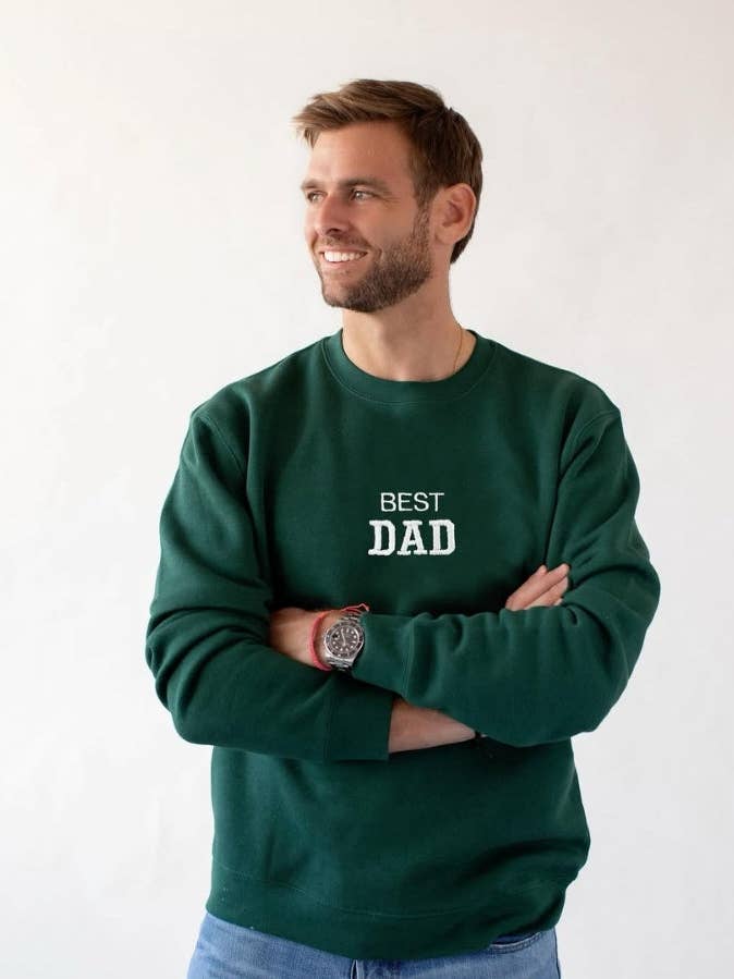 SWEATSHIRT KLEUR | BORDUURSEL "BESTE PAPA" voor wholesale door Anitials