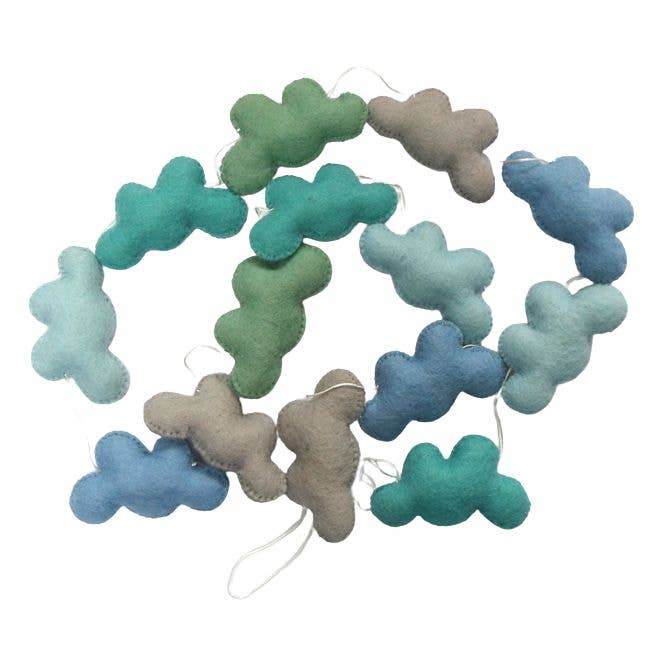 Clouds garland blue for wholesale by Koseli Handmade