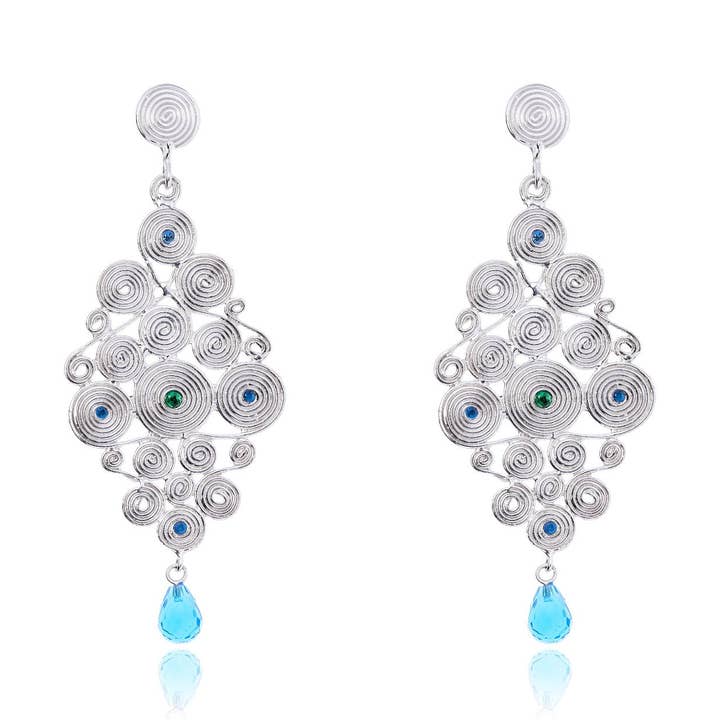 Aràbe infinity earrings for wholesale by Sara Lubrano Gioielli Artigianali