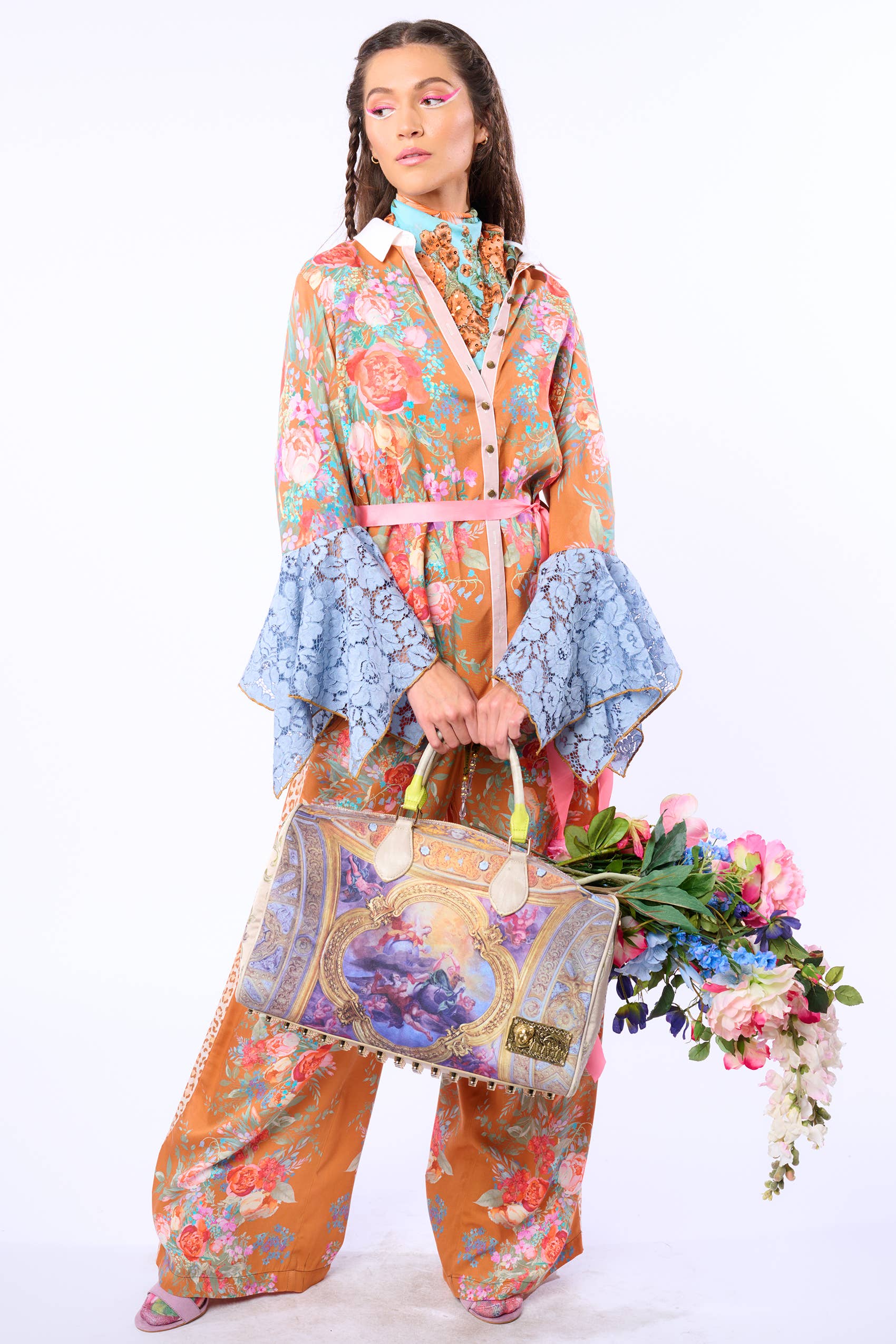 Kobberroseprint Valentina Skjorte for engroshandel på Faire39