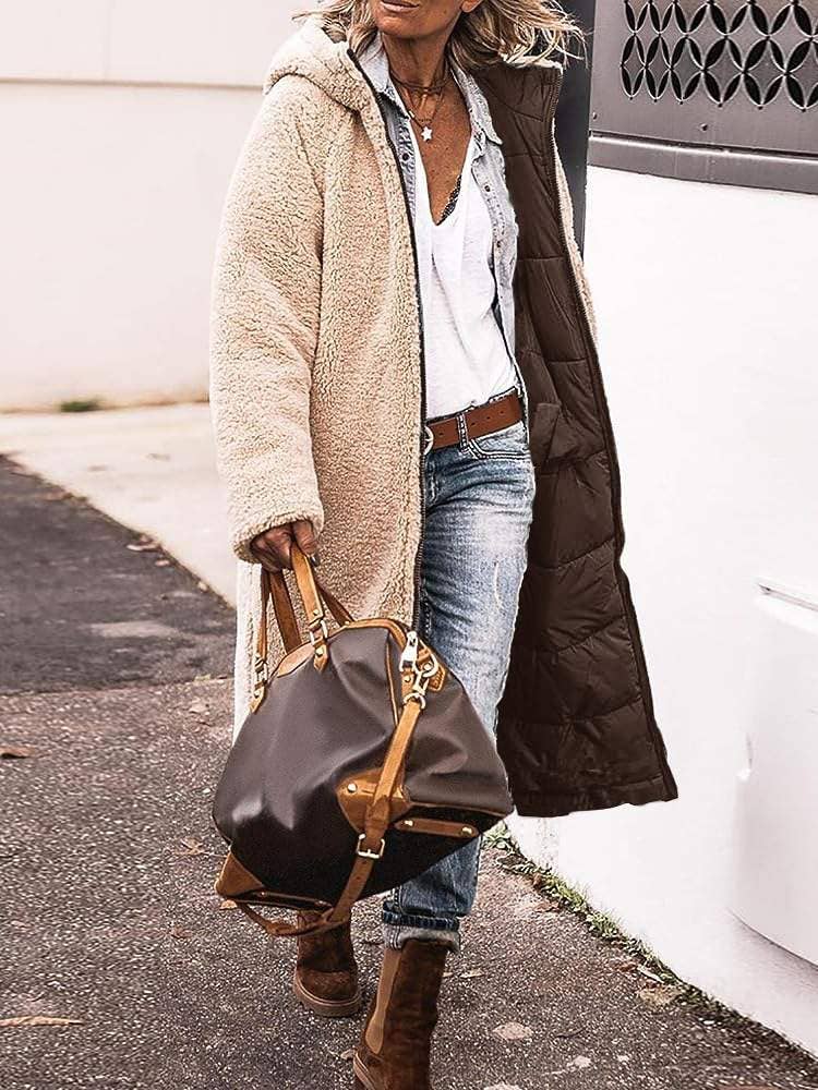 Flarix - Wholesale Jacket - Women's - Cozy Sherpa-Lined Long Puffer Coat9