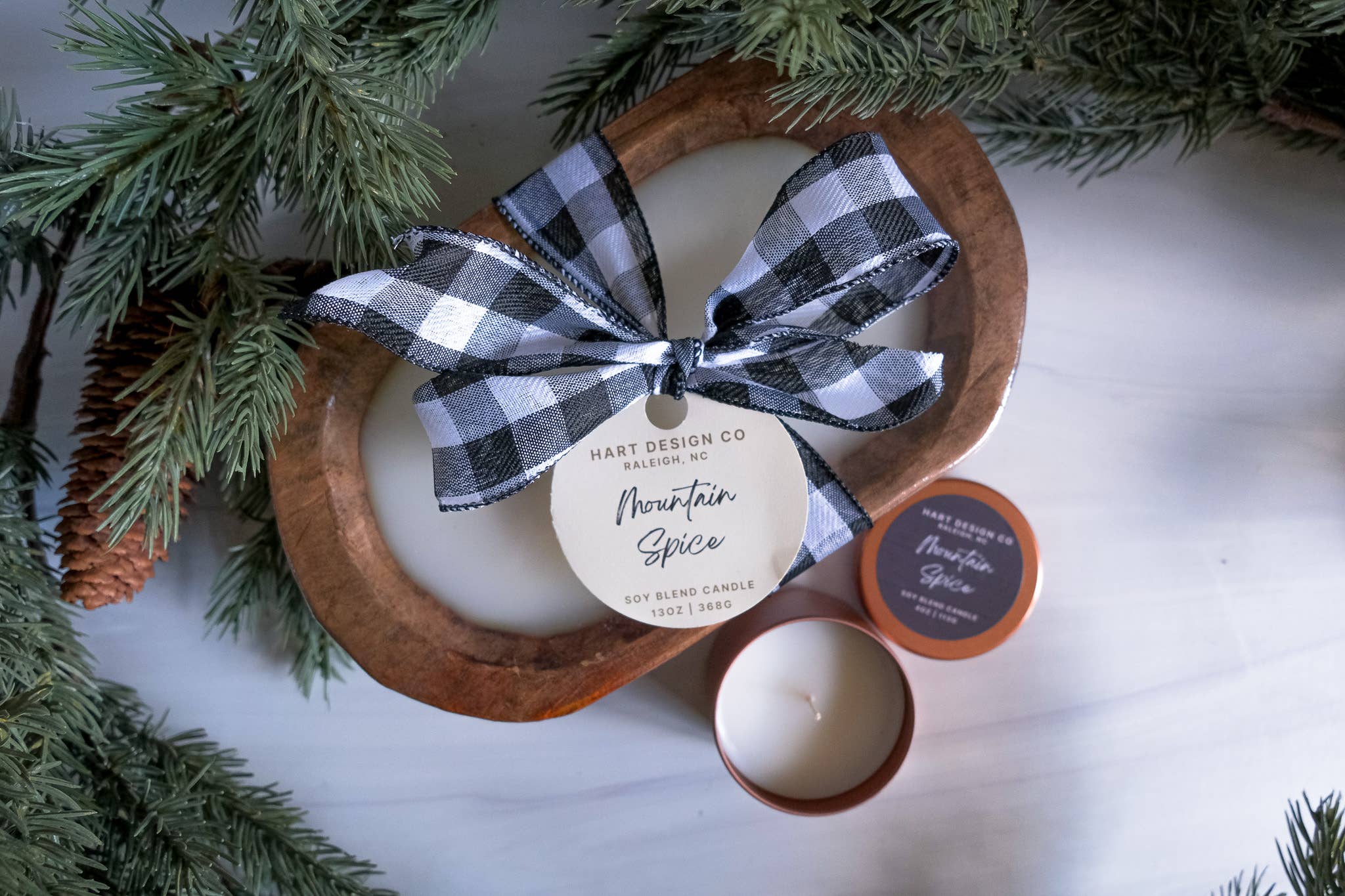 Hart Design Co - Vente Bougie en bocal - Mountain Spice | Collection Ski Haus2