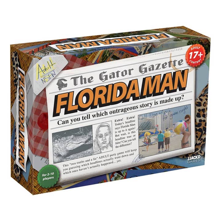 Florida Man Fun Headlines Social Party Card Game for Adults for wholesale by Ultra PRO Entertainment