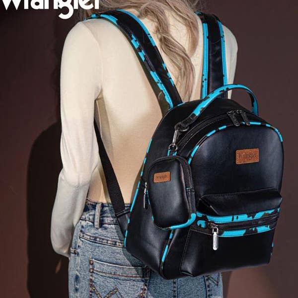 South End Clothing and Apparel L.L.C - Wholesale Backpack - Women's - Wrangler Cow Print Backpack