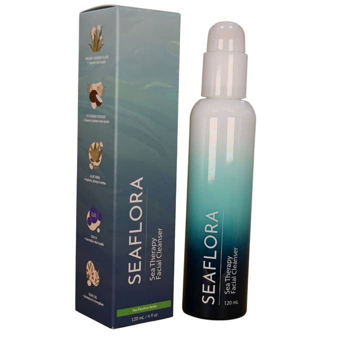Sea Therapy Facial Cleanser: Deeply Hydrates for Supple Skin for wholesale by Seaflora Skincare