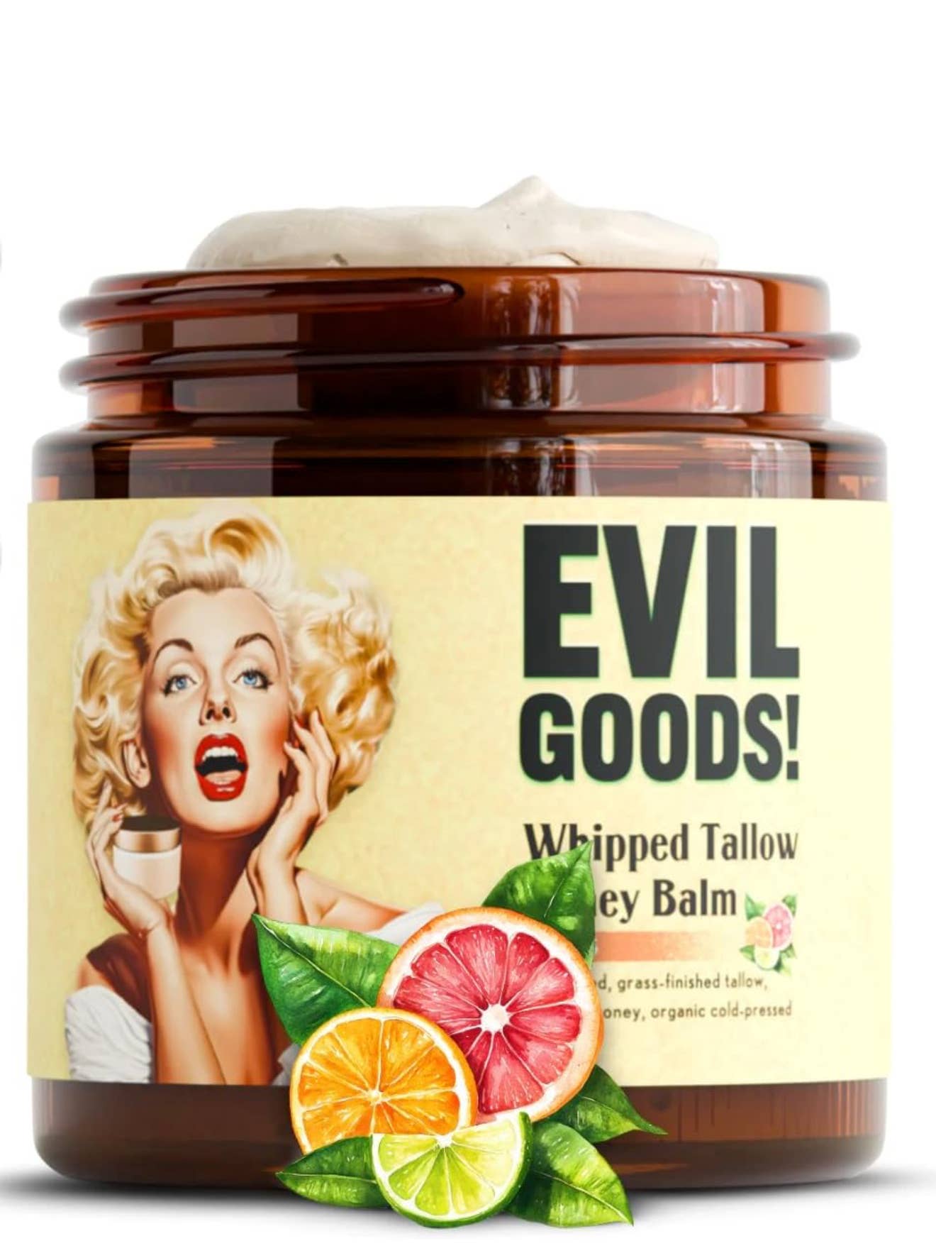 Moes Group - Wholesale Body Balm/Butter - Citrus + Whipped Tallow Honey Face Balm Evil Goods Skincare3