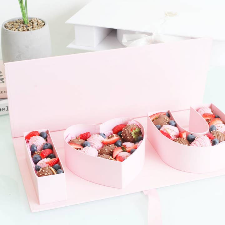 Elegant Design Supply - Vente Coffrets cadeaux - Boîte en forme de cœur à remplir "Je t'aime" avec ruban10