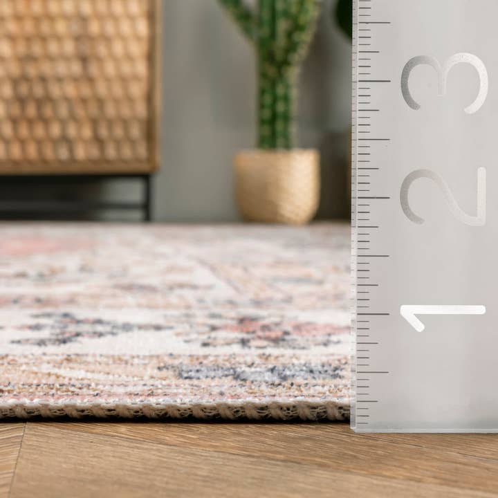nuLOOM - Wholesale Area Rug - Ren Machine Washable Vintage Floral Area Rug