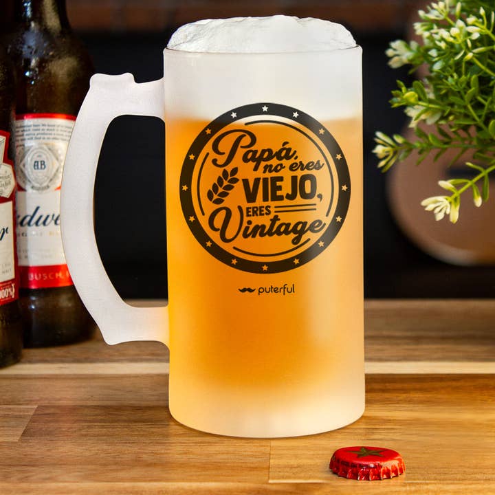 Puterful - Wholesale Beer Glass/Mug - Beer mug 500ml - Dad you're not old1