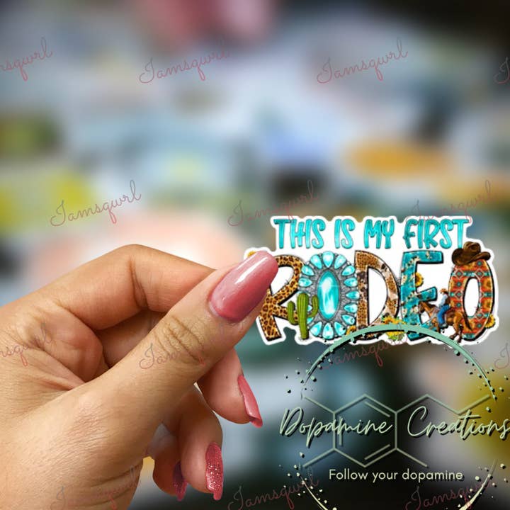 My First Rodeo Sticker for wholesale by Dopamine Creations