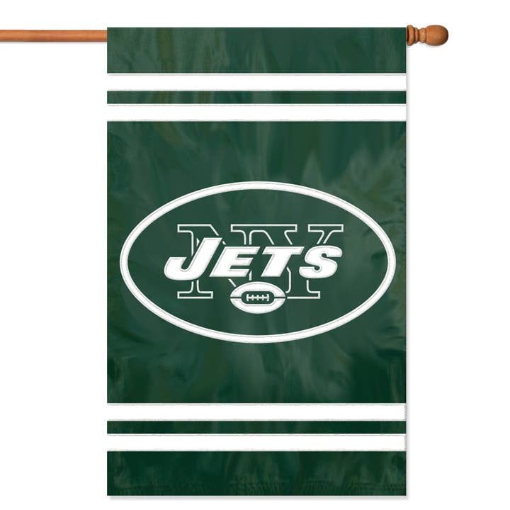New York Jets Applique Banner Flag for wholesale by Party Animal, Inc.